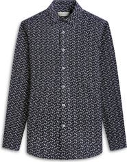 Bugatchi James OoohCotton® Martini Print Button-Up Shirt