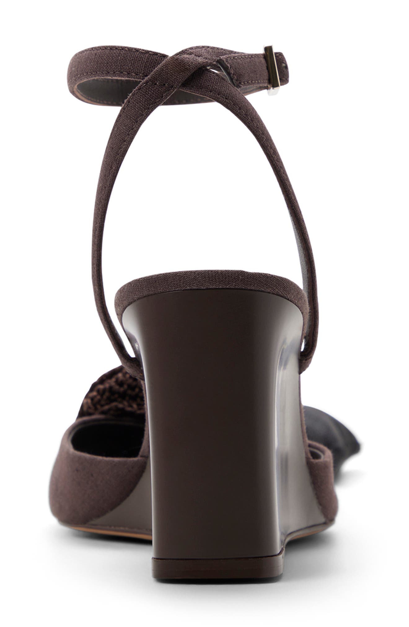 Ted Baker Bridget Ankle Strap Wedge Sandal, Alternate, color, Dark Brown