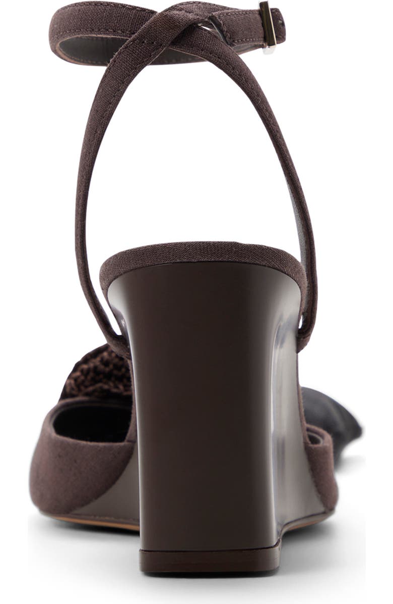 Ted Baker Bridget Ankle Strap Wedge Sandal, Alternate, color, Dark Brown