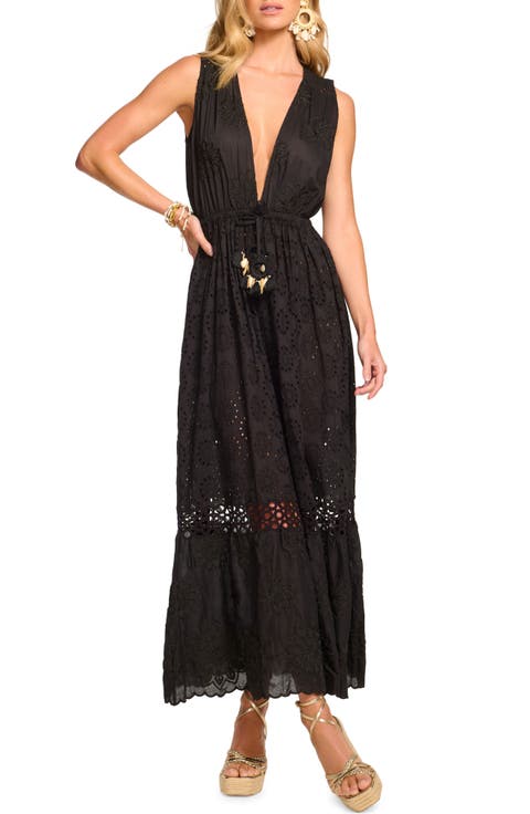 Paxton Cotton Eyelet Cover-Up Maxi Dress