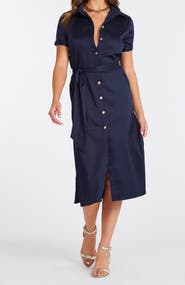 Bishop + Young Lauren Button Front Shirt Dress