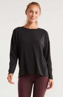Zella Breathe Long Sleeve Split Back T-Shirt