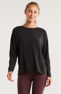Zella Breathe Long Sleeve Split Back T-Shirt