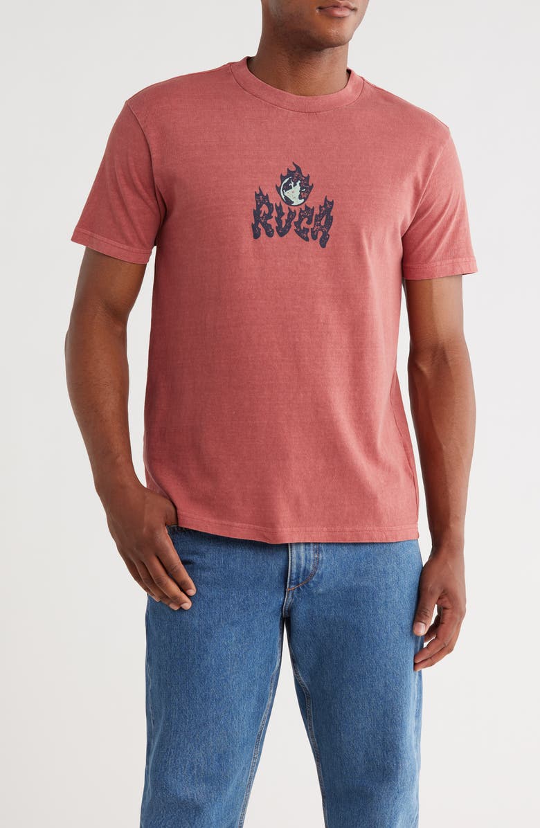 RVCA Burn Notice Graphic T-Shirt, Main, color, 