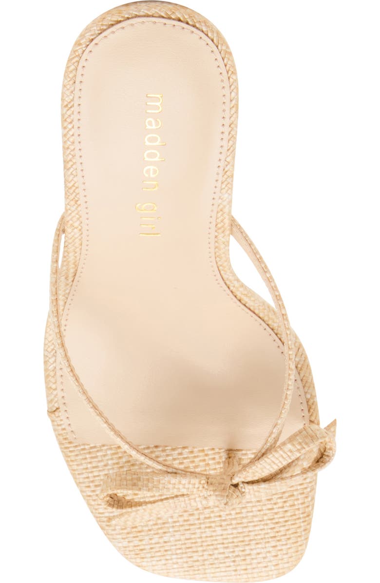 Madden Girl <p>Kitten Heel Sandal (Women)</p>, Alternate, color, Natural Raffia