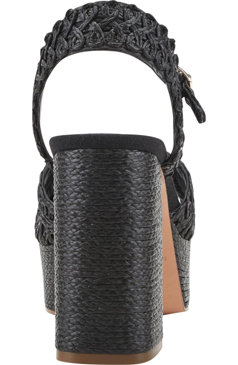 Marc Fisher LTD Chayse Ankle Strap Platform Sandal, Alternate, color, Black