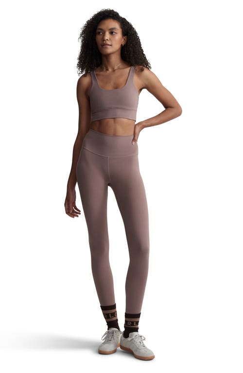 Varley Freesoft Cori Sports Bra In Deep Taupe