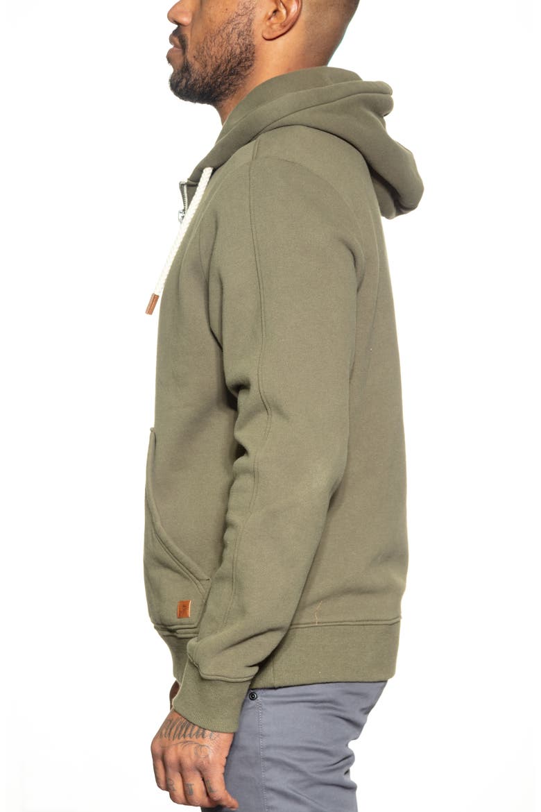 Slater Quarter Zip Hoodie, Alternate, color, ARMY