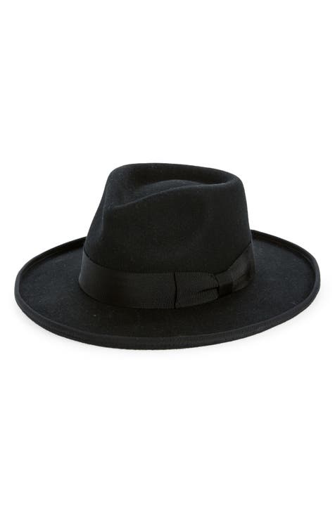 Free People buy Wyeth 100% Wool Hat Fedora Leather Band Felt Boho Putty