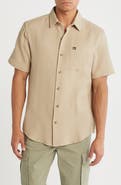 Quiksilver Danya Short Sleeve Cotton Button-Up Shirt