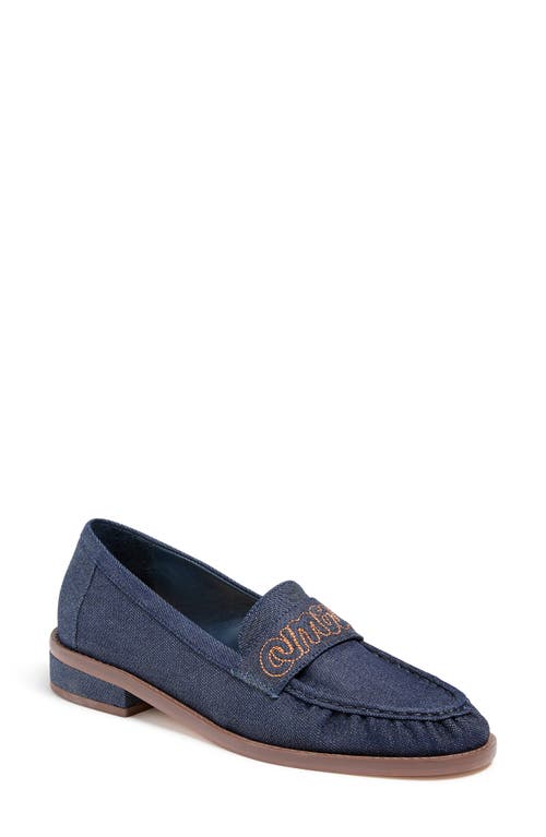 Cinq À Sept Gretta Amour Denim Loafer In Blue