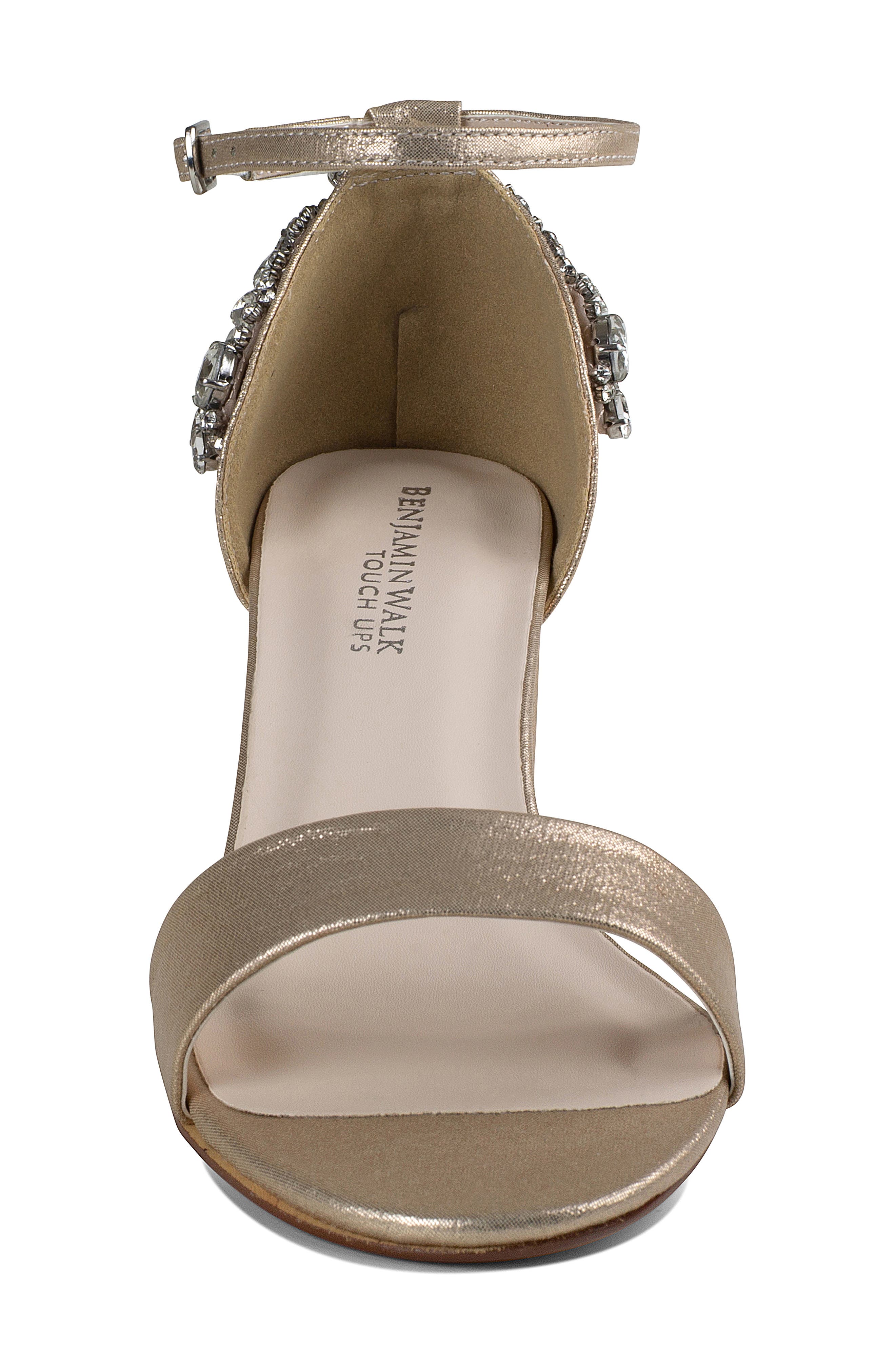 Touch Ups Olivia Ankle Strap Sandal, Alternate, color, Champagne