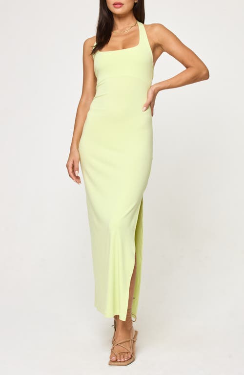 L*space Lspace London Halter Midi Dress In Honeydew