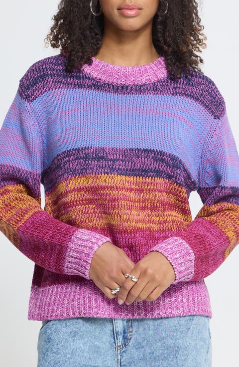 Ihalinea Striped Crewneck Sweater