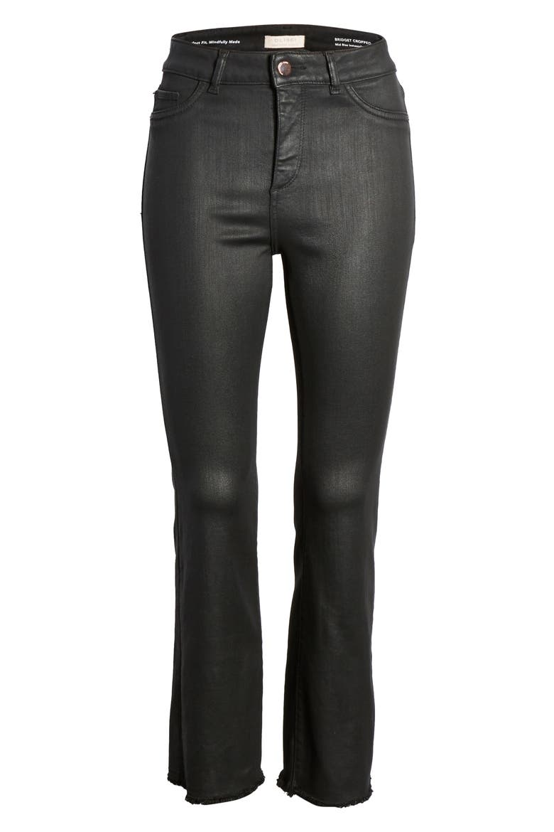x Marianna Hewitt Instasculpt Bridget Coated High Waist Fray Crop Bootcut Jeans, Alternate, color, SONOMA