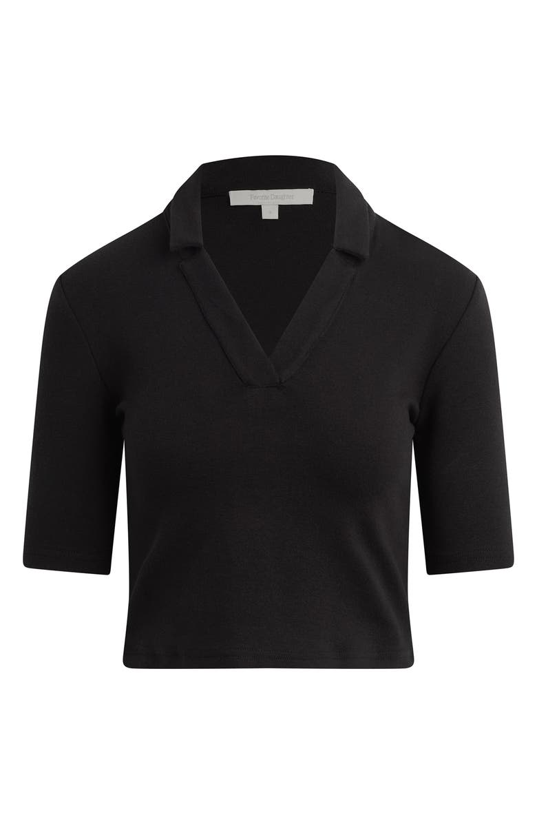 Favorite Daughter The Reading Johnny Collar Polo, Main, color, Black