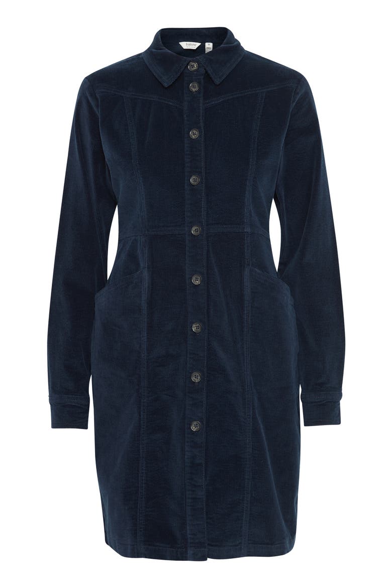 Long Sleeve Shirtdress, Alternate, color, NAVY BLAZER