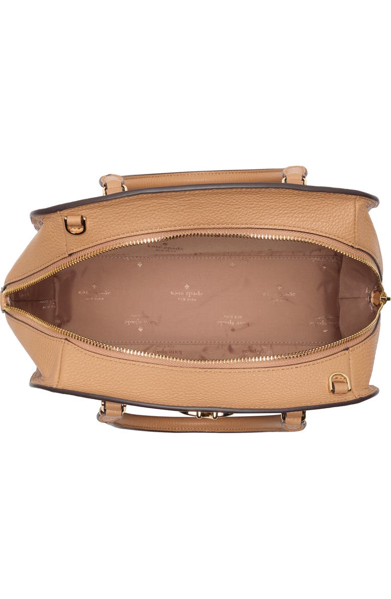 Kate Spade New York kyla pebble leather satchel bag, Alternate, color, Classic Saddle