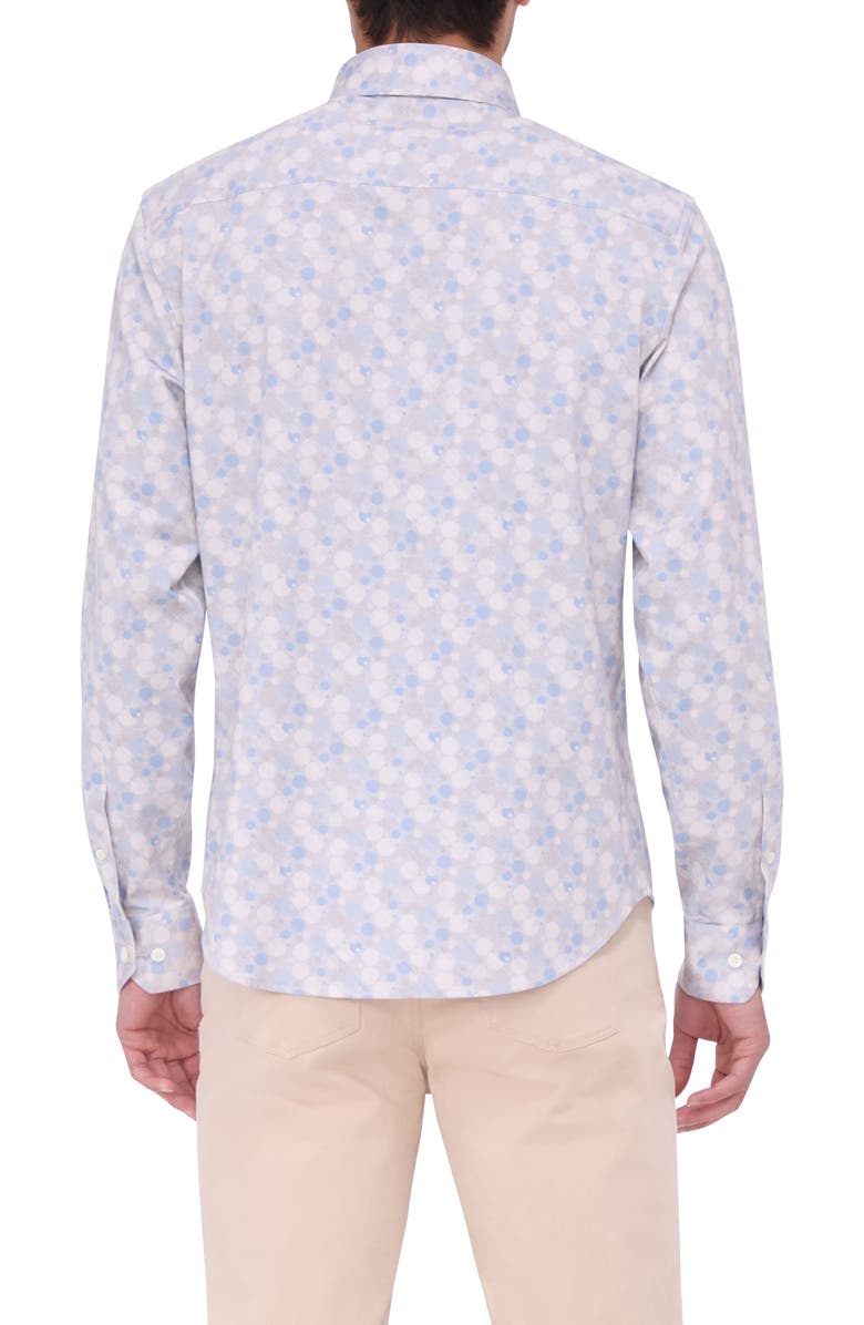 Bugatchi Jax OoohCotton<sup>®</sup> Dot Print Button-Up Shirt, Alternate, color,