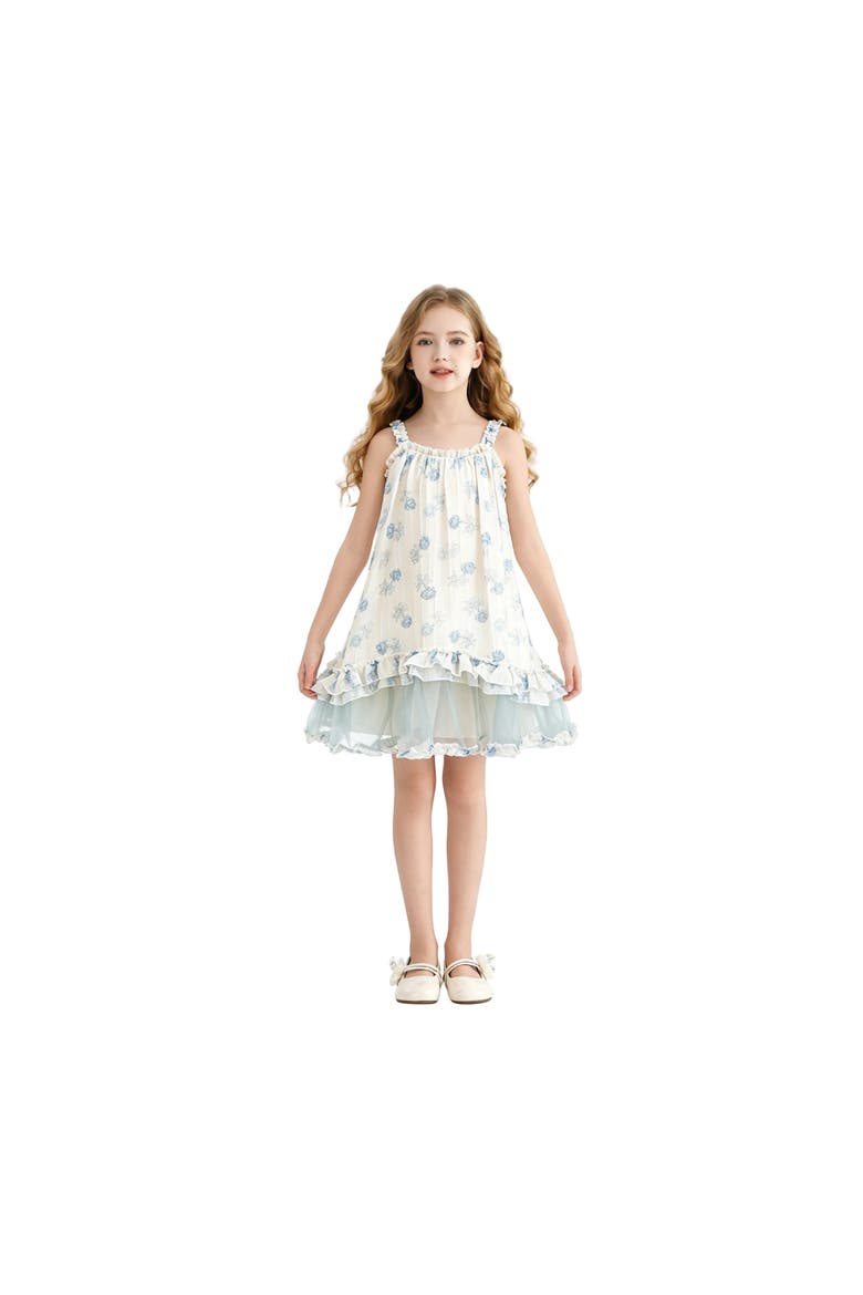 Vintage Bloom Ruffle Dress, Alternate, color, Ivory