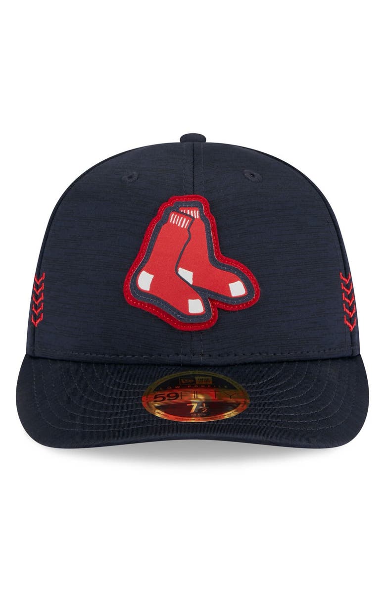 New Era Men's New Era Navy Boston Red Sox 2024 Clubhouse Low Profile 59FIFTY Fitted Hat, Alternate, color,