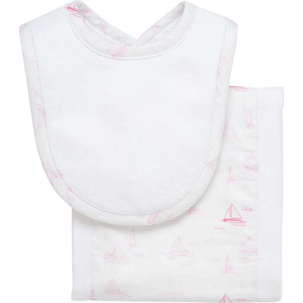 3 Marthas Print Drooler Bib & Burp Set