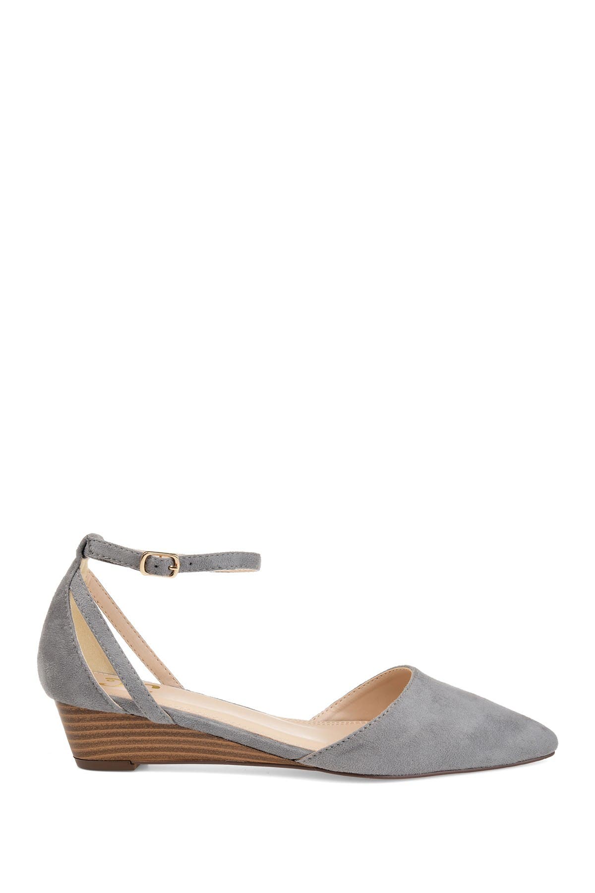 Journee Collection JOURNEE Arkie Sliver Wedge Pump, Alternate, color, Grey