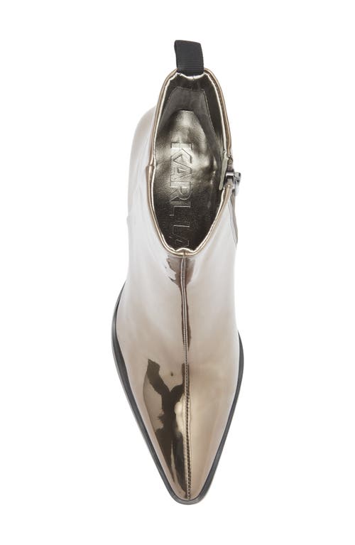 Karl Lagerfeld Paris Kortini Pointed Toe Bootie In Neutral