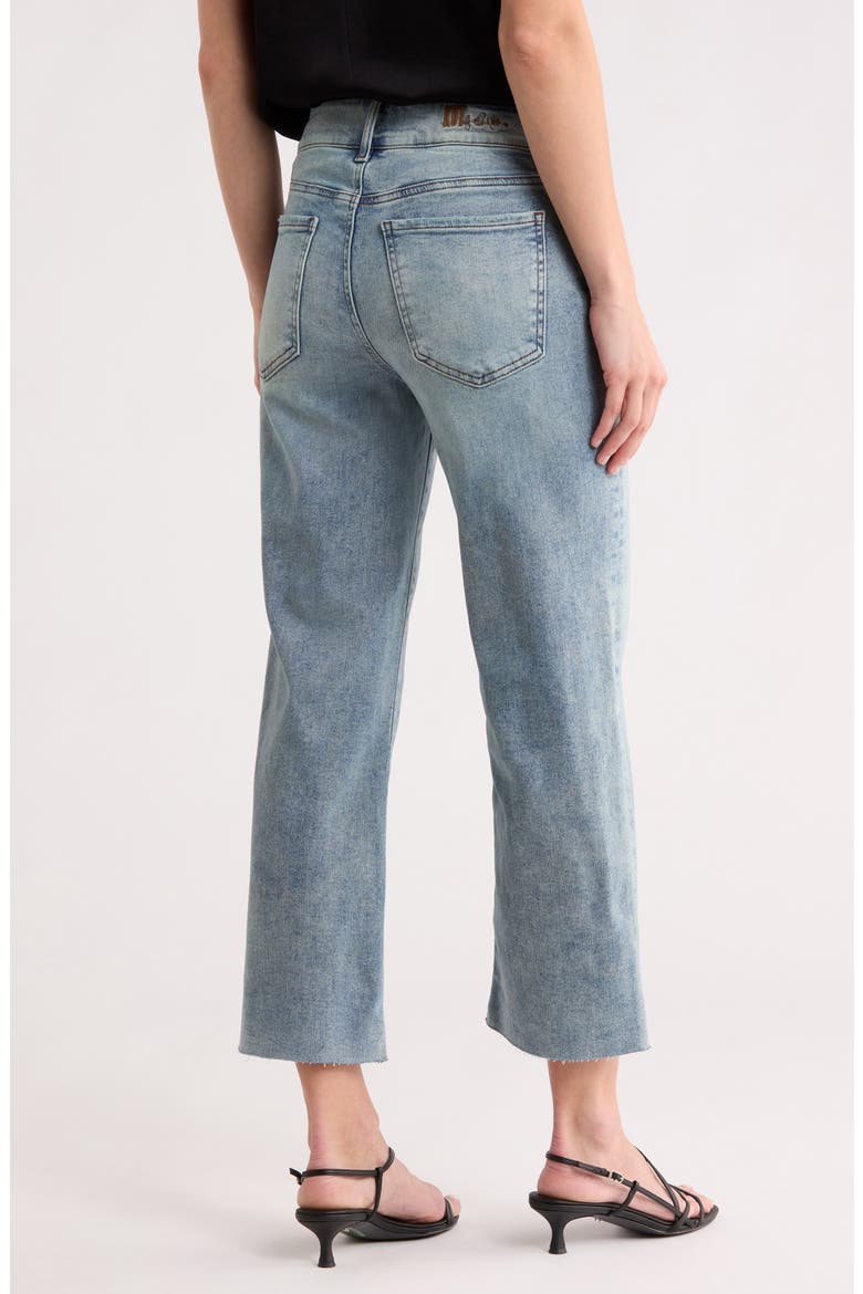 Lucy High Waist Crop Wide Leg Jeans, Alternate, color, SNOWDROP