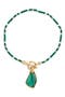 selected Antique Gold/ Malachite Agma