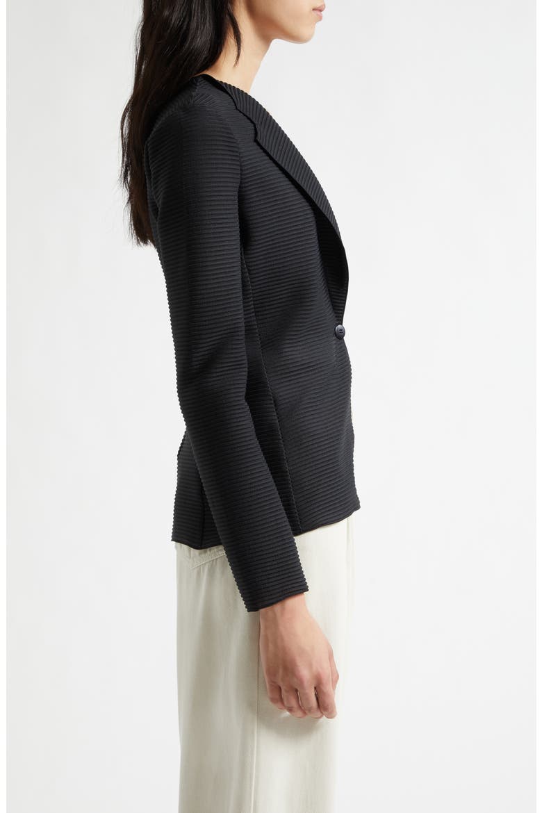Rib Jersey Jacket, Alternate, color, SOLID BLACK