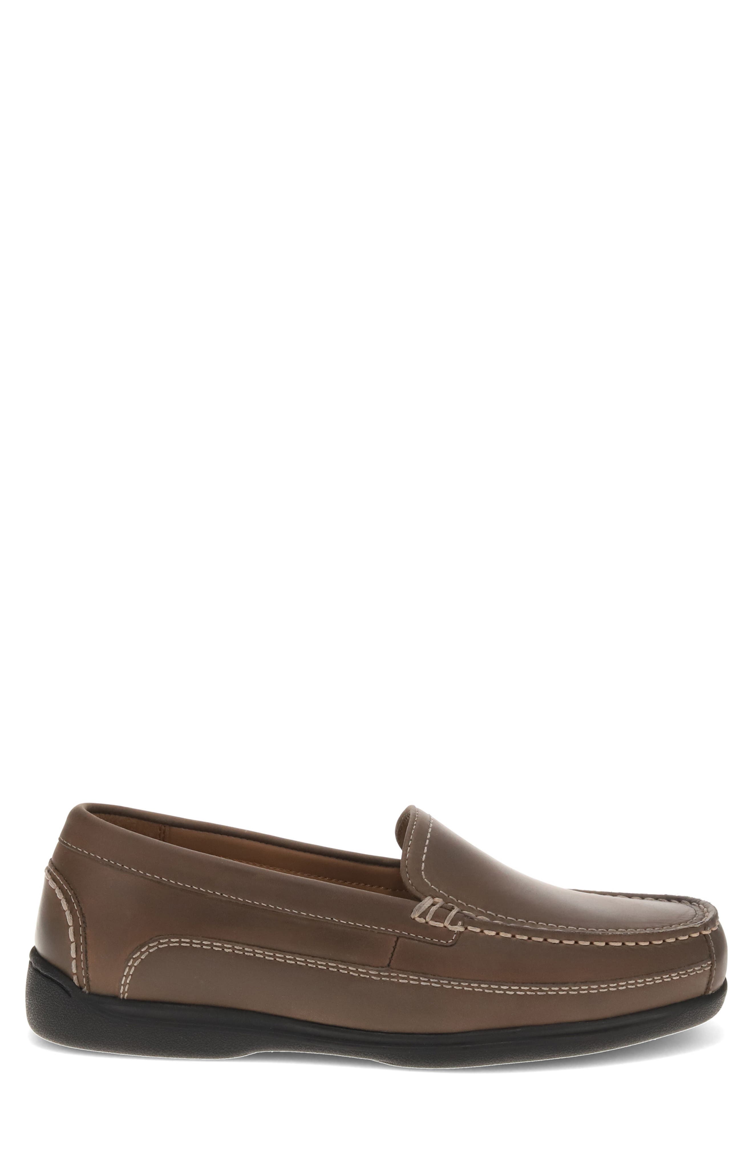 Catalina Leather Loafer, Alternate, color, DARK BROWN