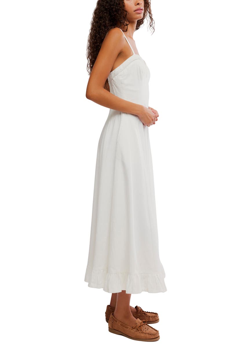 Free People Another Season Midi Dress, Alternate, color, Coconut Milk