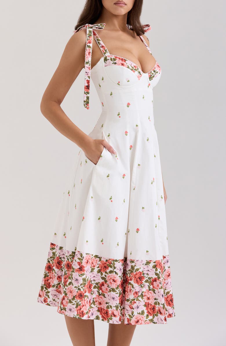 Emely Embroidered Cotton Midi Sundress