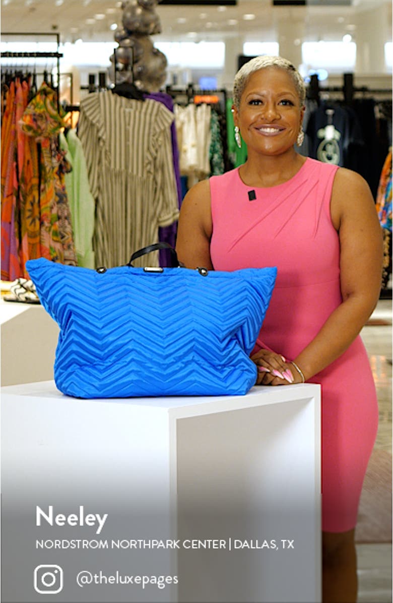 Sienna Quilted Nylon Tote, sales video thumbnail