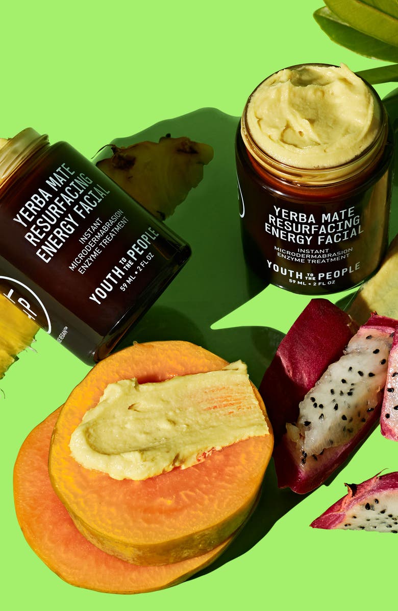 Youth to the People Yerba Mate Resurfacing Energy Facial Microdermabrasion Mask, Alternate, color,