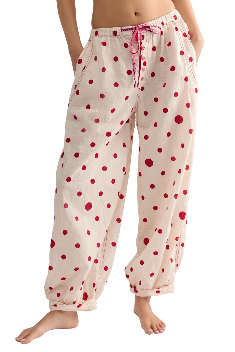 Intimately FP On Repeat Pajama Pants, Main, color, DOTS - IVORY COMBO