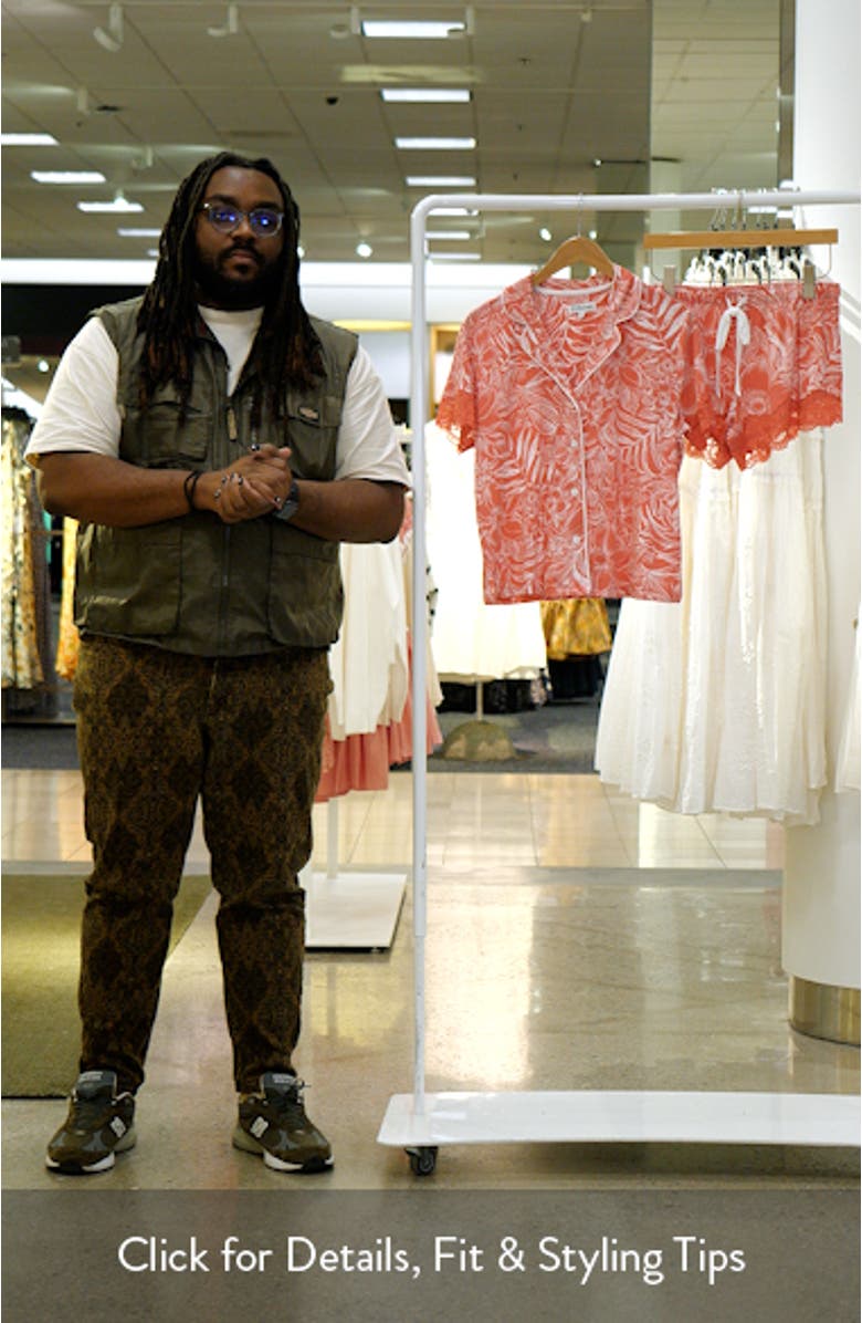 Lazy Days Short Lace Trim Pajamas, sales video thumbnail