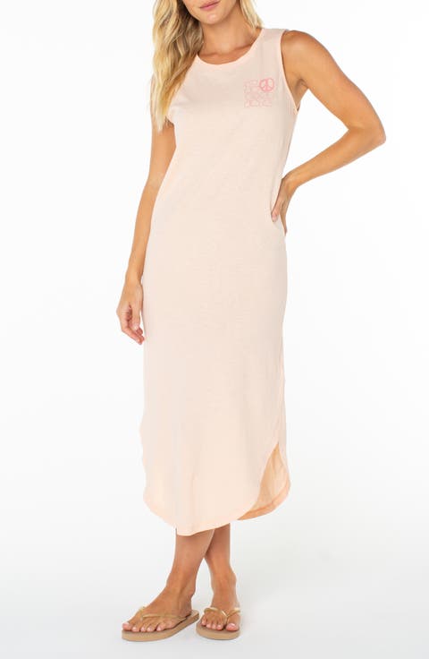 Peace Waves Wildflower Tank Midi Dress