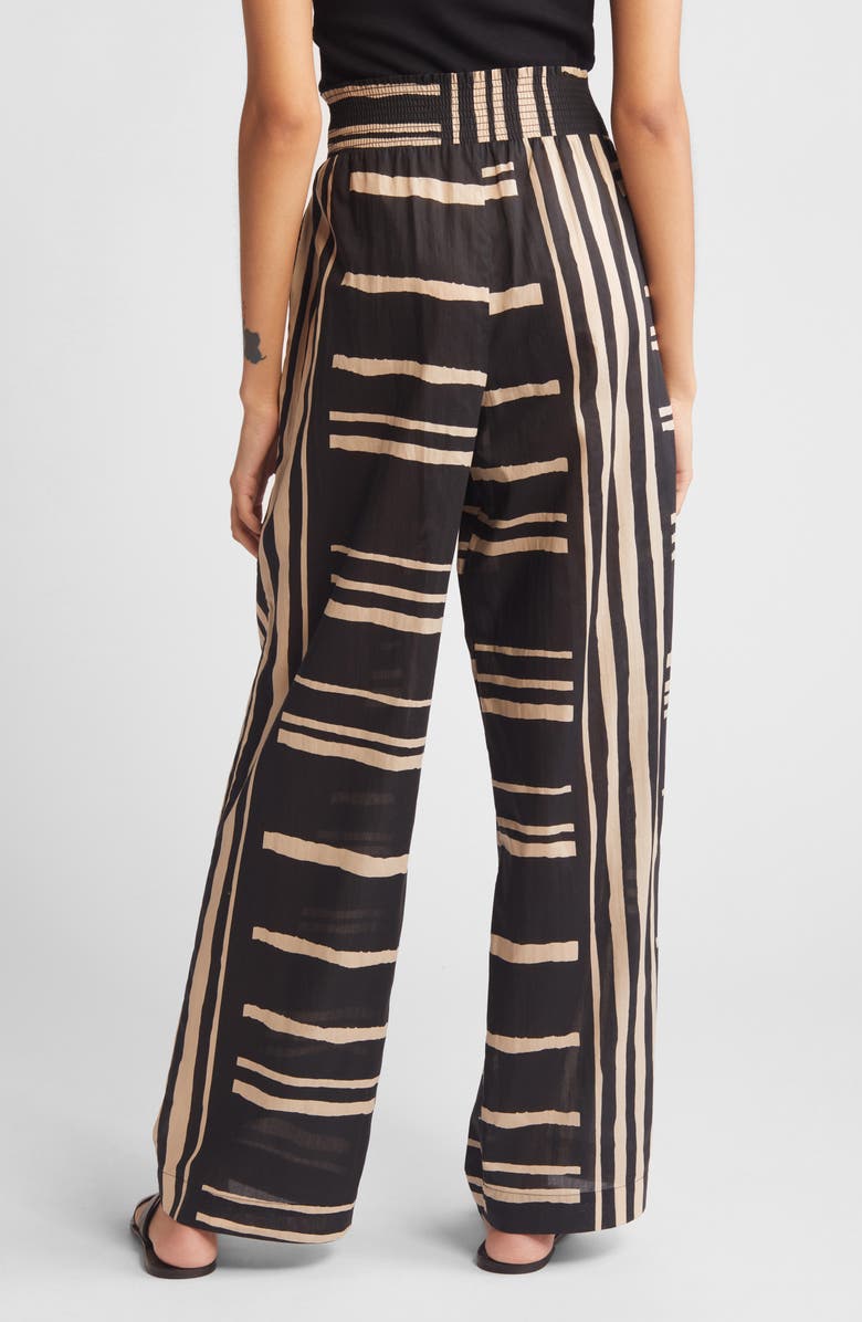 Rails Brendon Stripe Pull-On Wide Leg Pants, Alternate, color, Island Stripe