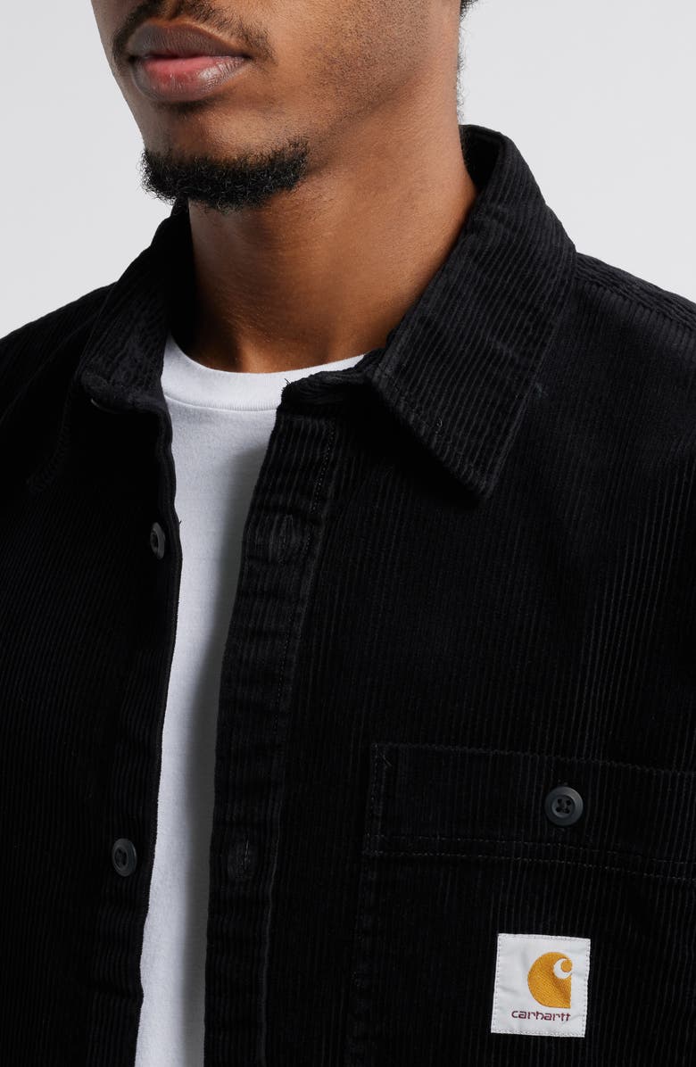 Carhartt Work In Progress Flint Corduroy Button-Up Shirt, Alternate, color, 