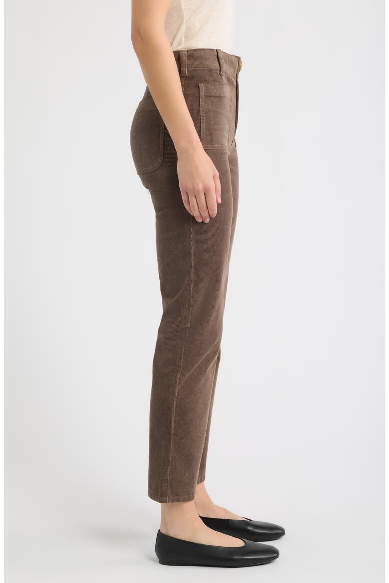 Soho Patch Pocket Straight Leg Corduroy Pants, Alternate, color, MUSHROOM