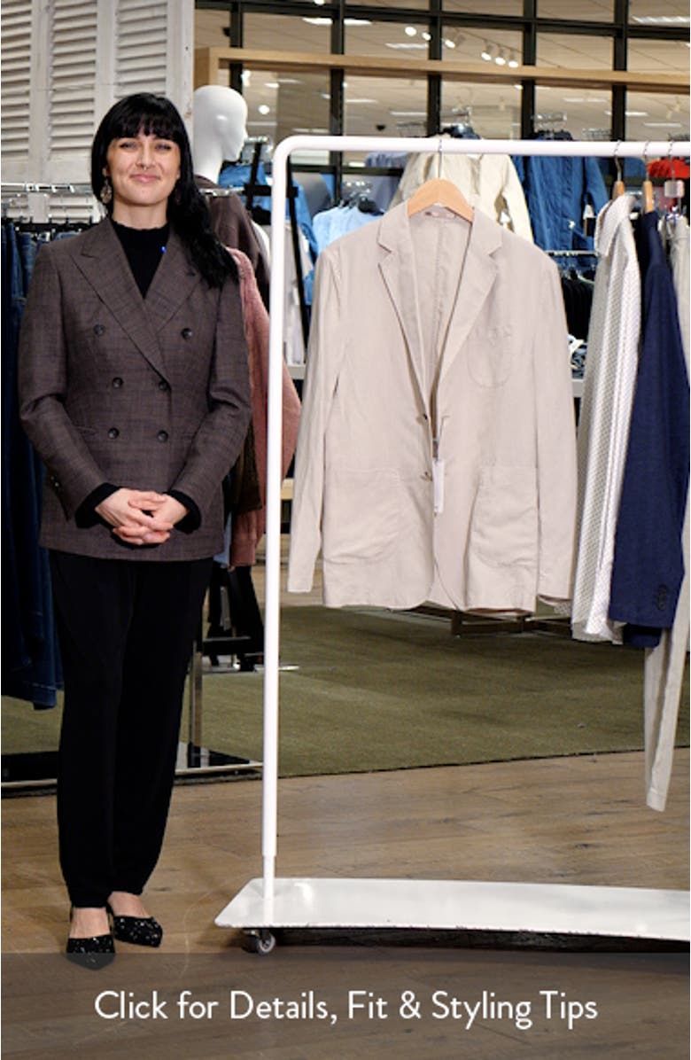 Slim Fit Slub Lyocell & Linen Suit Jacket, sales video thumbnail