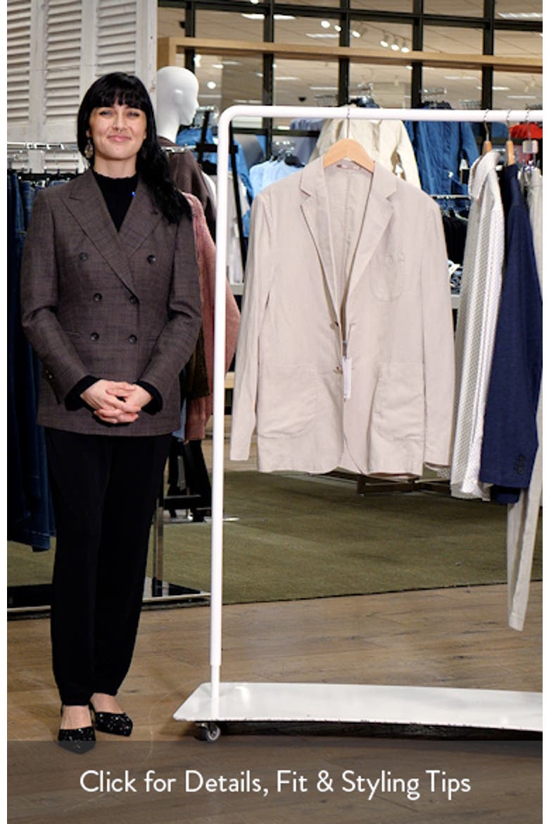 Slim Fit Slub Lyocell & Linen Suit Jacket video