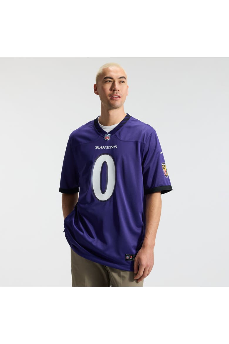 Men's Nike Roquan Smith Purple Baltimore Ravens Team Game Jersey, Alternate, color, Purple