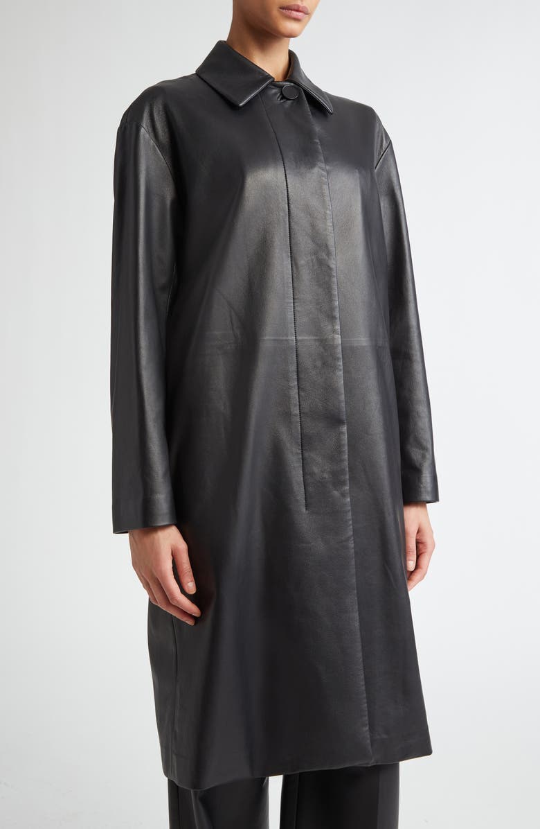 FFORME Joss Lambskin Leather Coat, Alternate, color, 