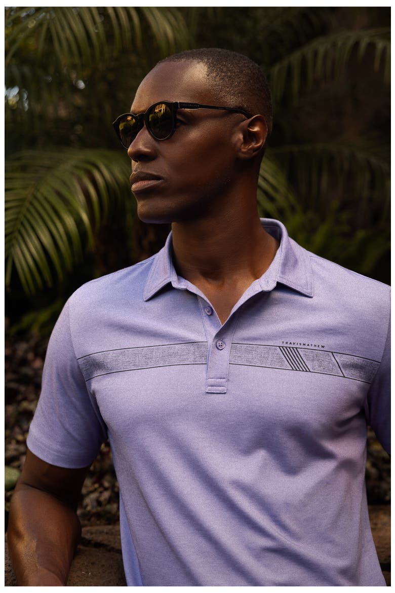Ukulele Sunrise Piqué Polo, Alternate, color, HEATHER IMPERIAL
