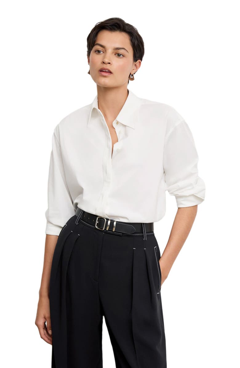 M.M.LaFleur Filomina Friday Shirt - Knit Poplin, Alternate, color, 