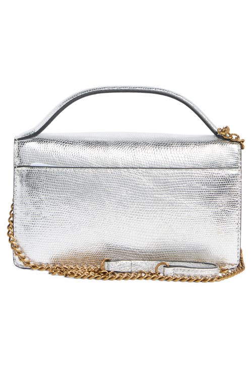 Kurt Geiger London Bond Top Handle Crossbody Bag In Silver