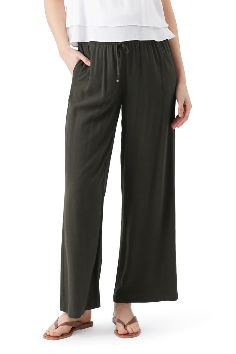 Wide Leg Tencel Pant, Main, color, Olive